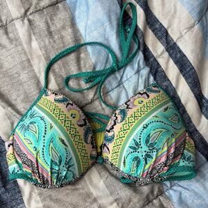 Shade & Shore Paisley Bikini Top 34C
